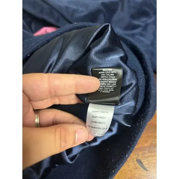 Torrid Navy Blue Velour Zip-Up Hoodie 2XL | Plus Size Cozy Soft Jacket - Picture 6 of 7